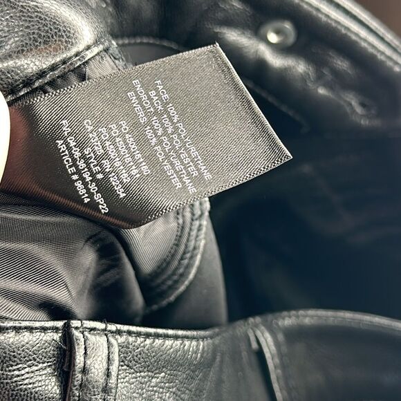 Aritzia Wilfred vegan black leather pants size 2 - Picture 11 of 12